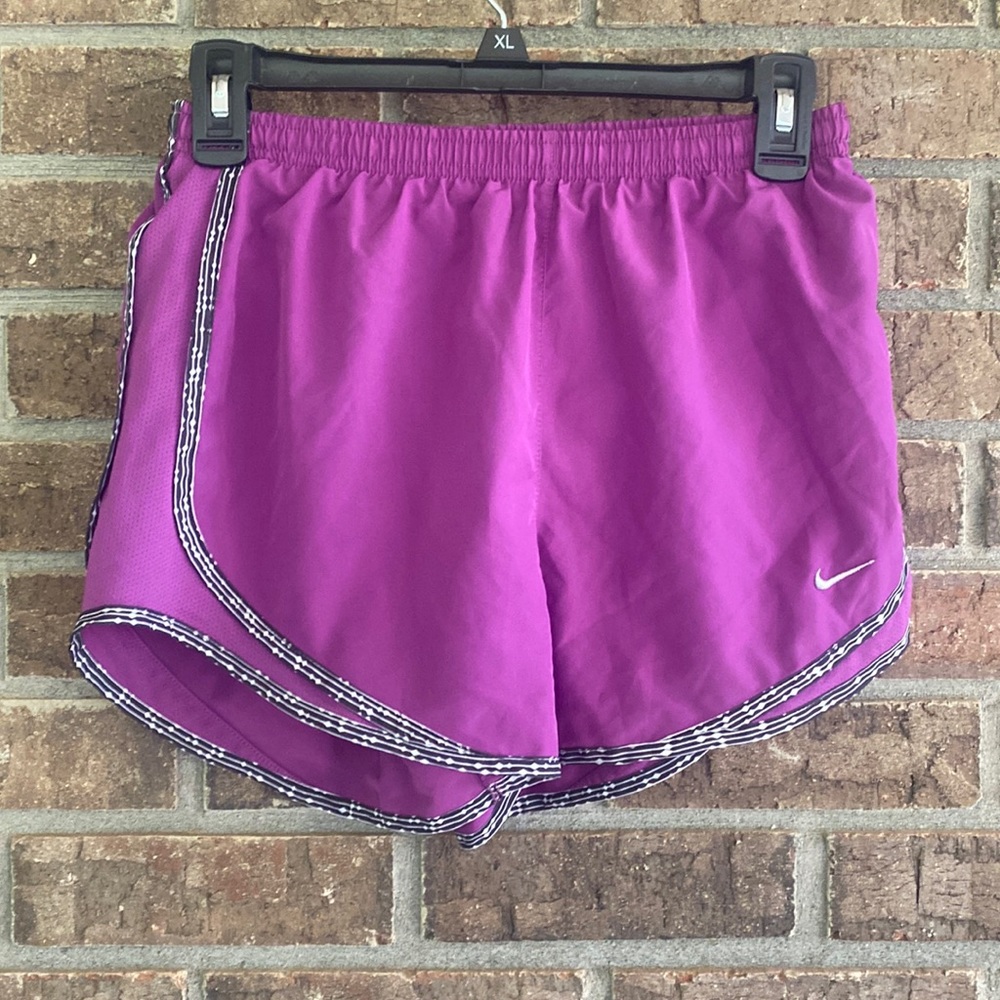 Purple Nike dri fit shorts